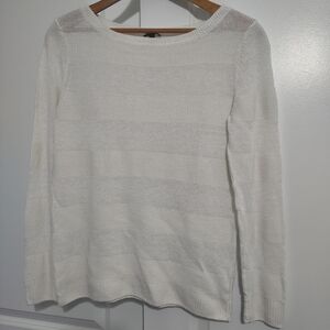 Talbots‎ Linen Sweater Ivory L